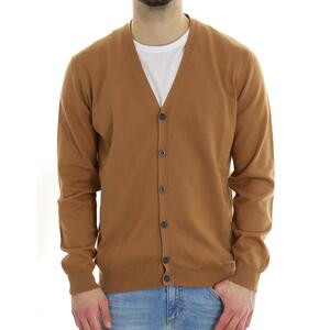 CARDIGAN BASIC MARRONE